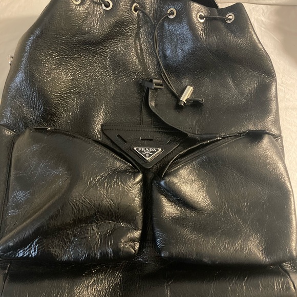 Authentic Prada Leather BackPack - Picture 1 of 8
